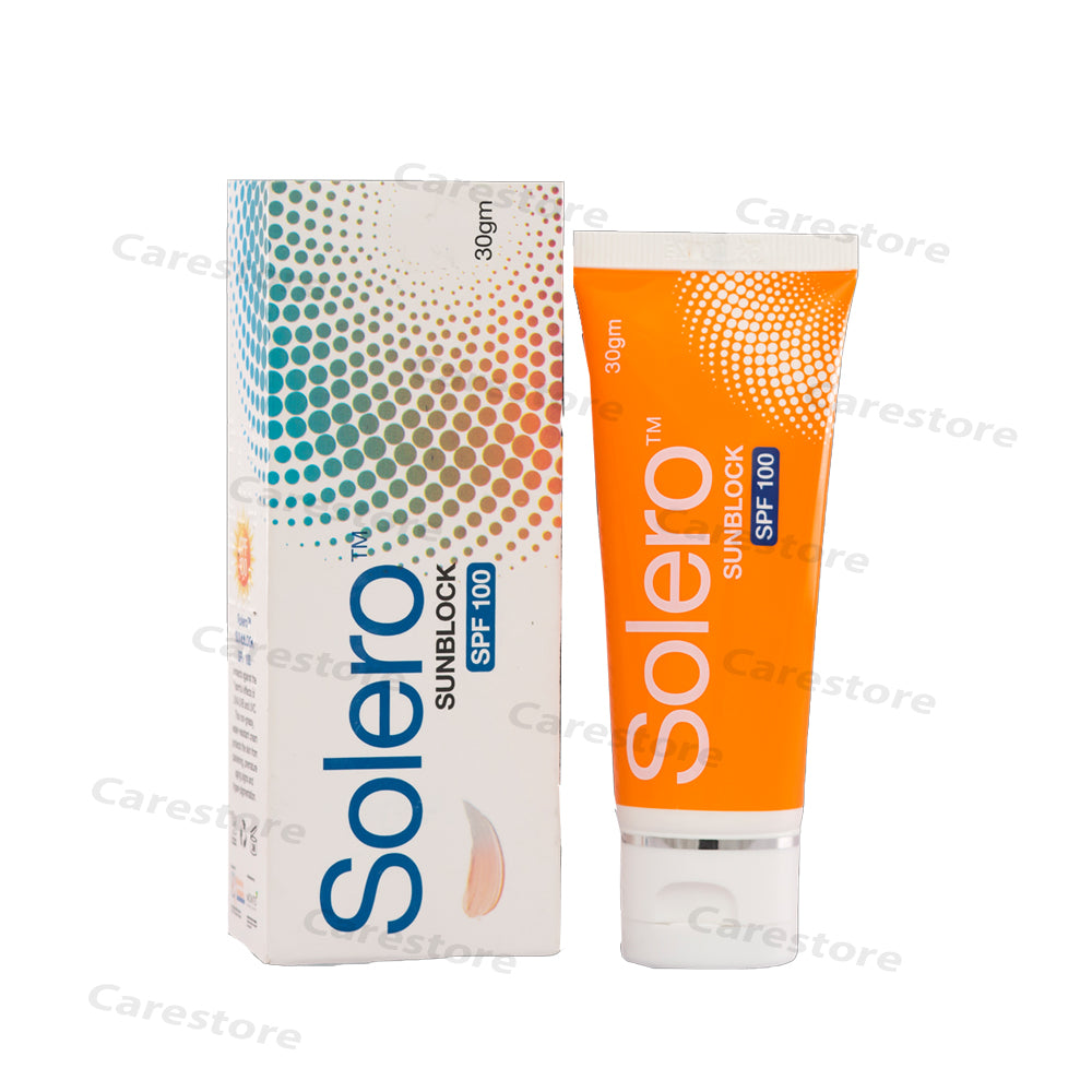  solero sunblock spf 100 30gm helix pharma