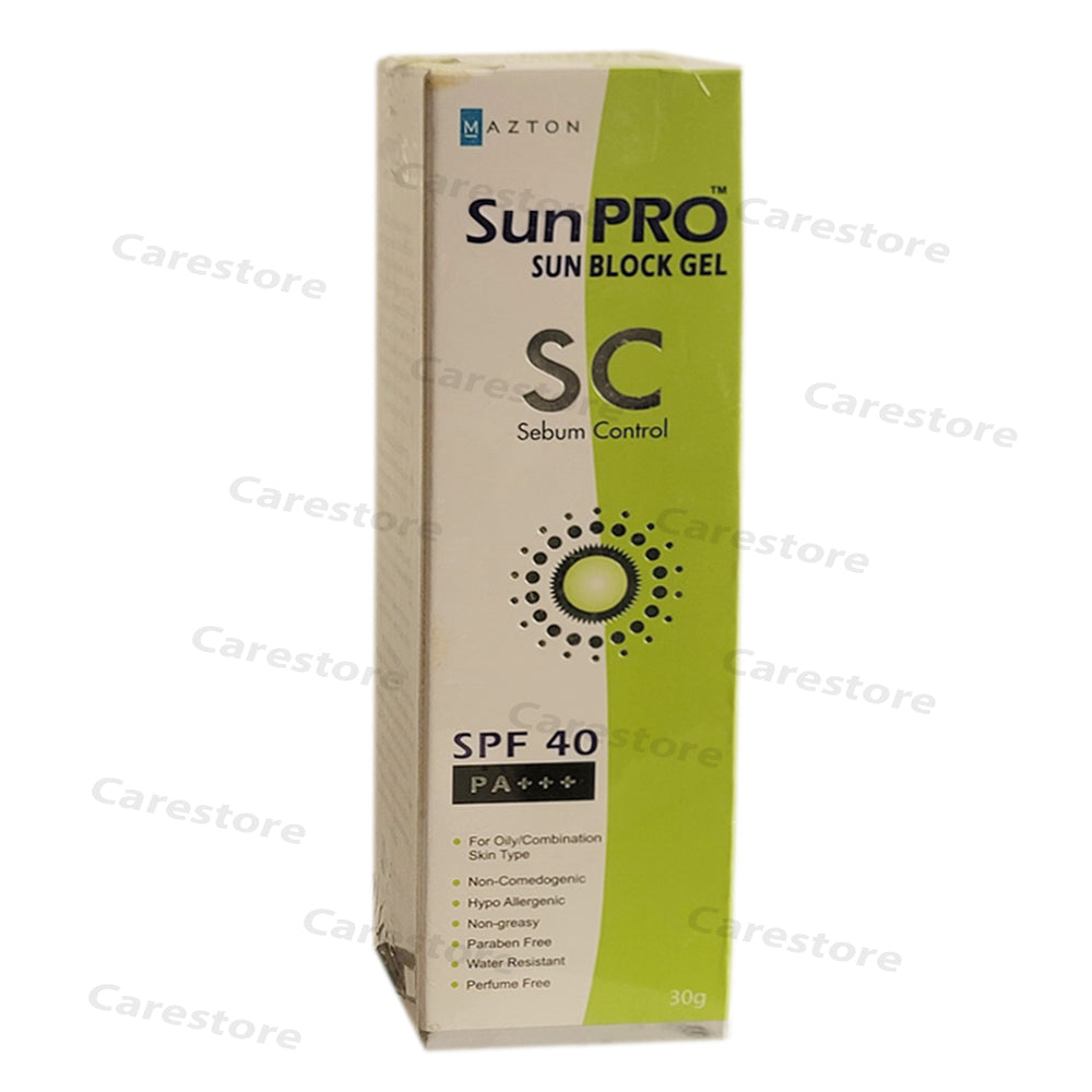 SunPRO SC Gel SPF40 30g