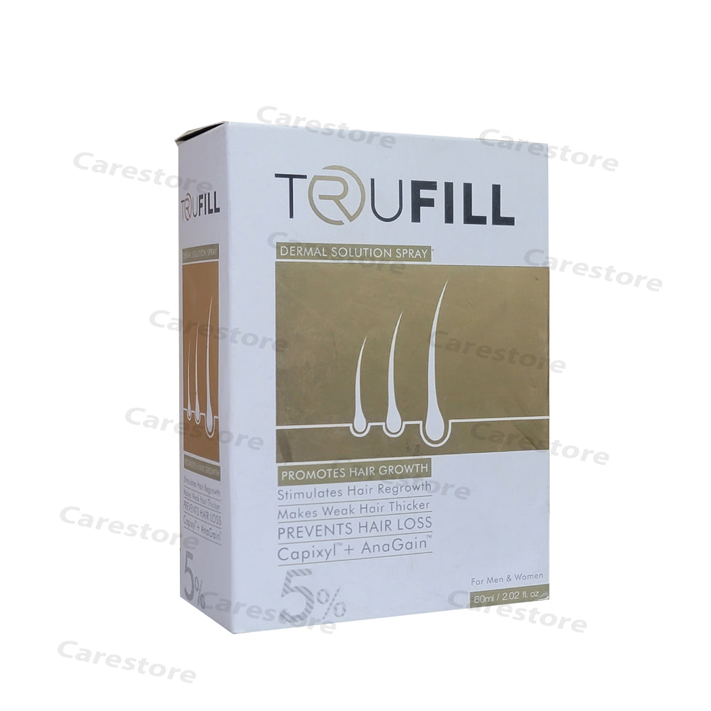 Trufill dermal solution spray promotes hair growth prevents hair loss 60ml 5%