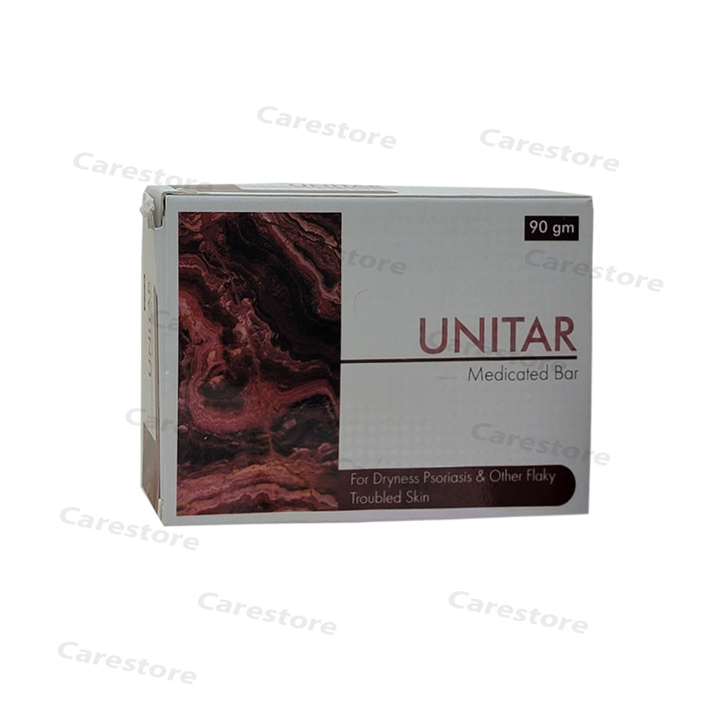 unitar medicated bar 90gm tulip health care