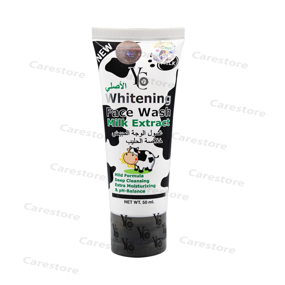 YC Whitening face wash milk extract 50ml